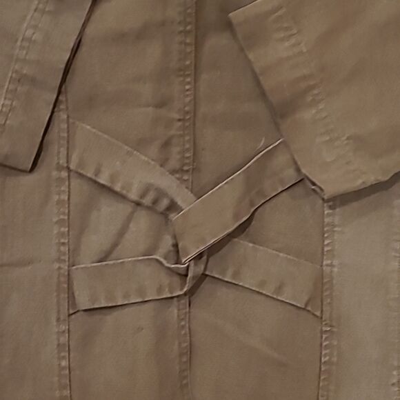 J jill womens brown tencel and linen button down womens jacket size medium - Picture 7 of 7